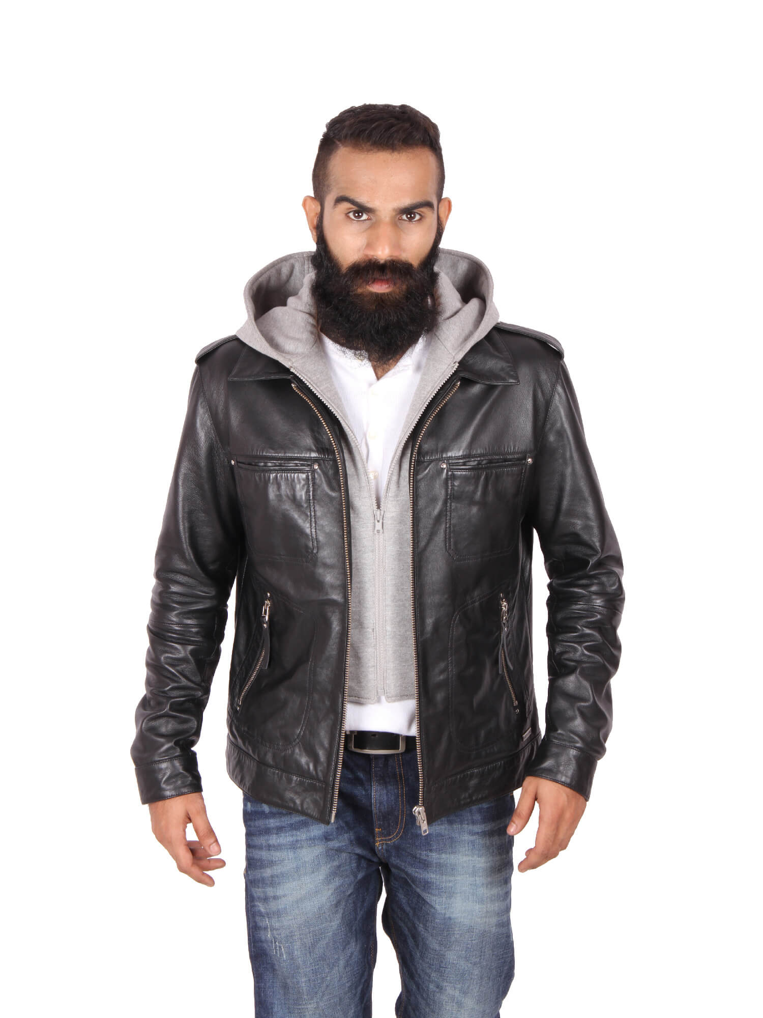 Theo&Ash - Buy Classic zipper Jacket for Women Online | Black Leather Jacket  for Women Online India
