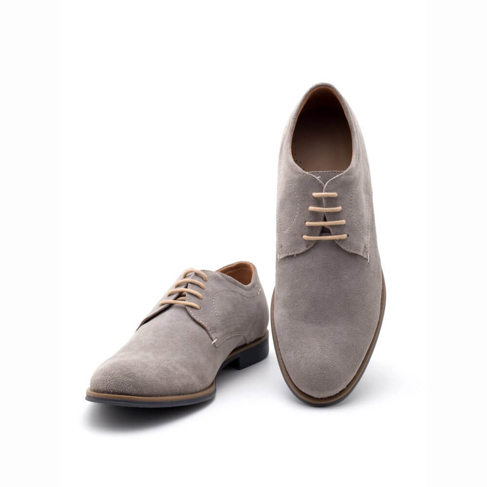 grey suede derby shoes