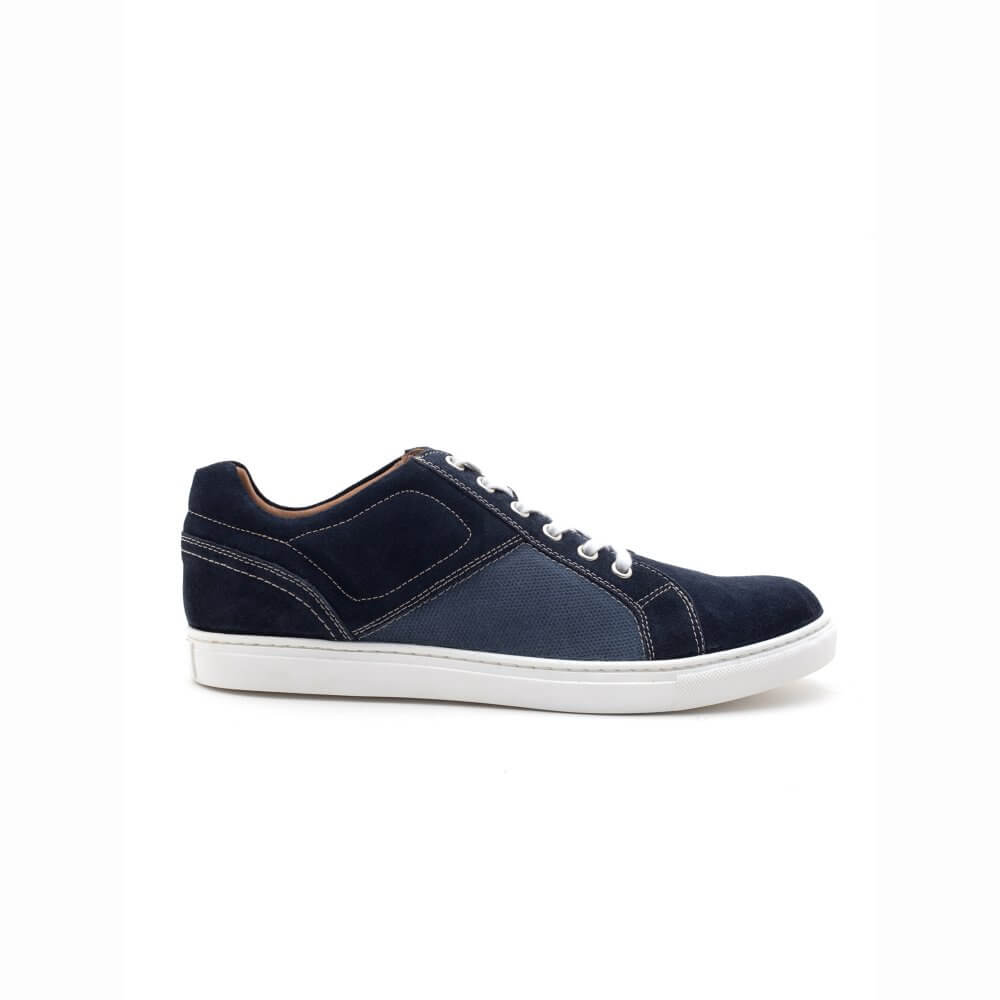 Theo&Ash - Navy Blue Suede Sneakers