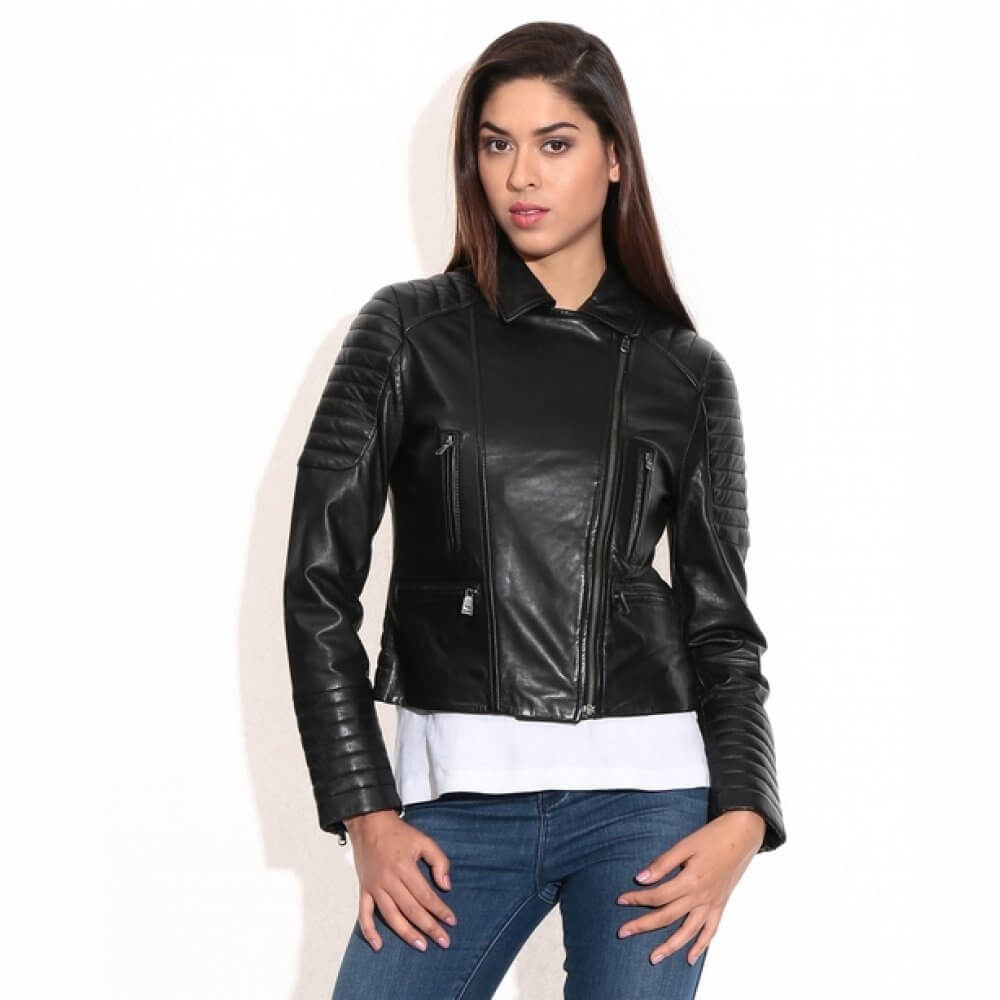 Theo&Ash - Buy Biker Leather Jacket for Women | Black Leather Jacket ...